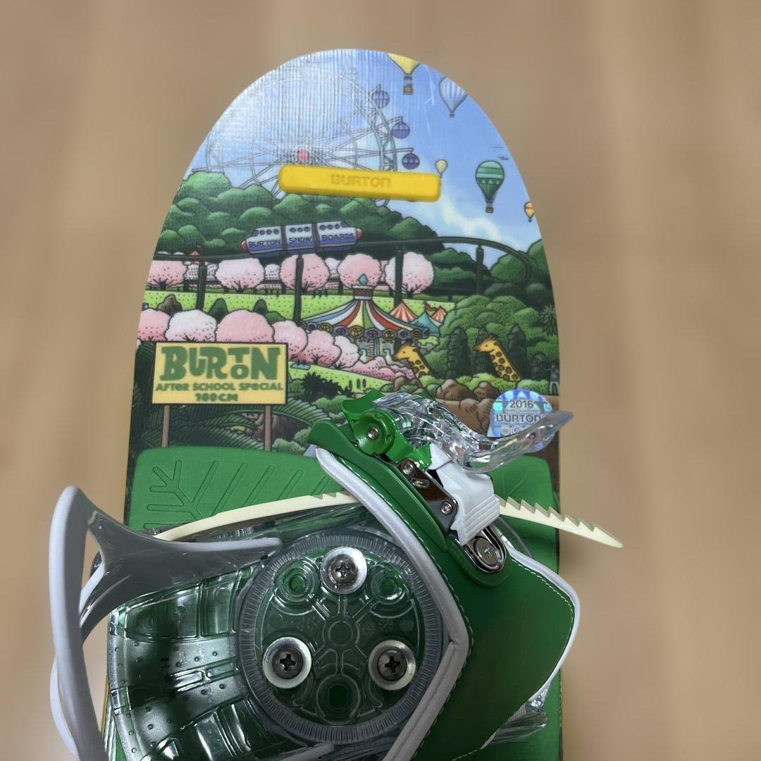 【美品】バートン　キッズ　スノーボード　100センチ　バインディング付き