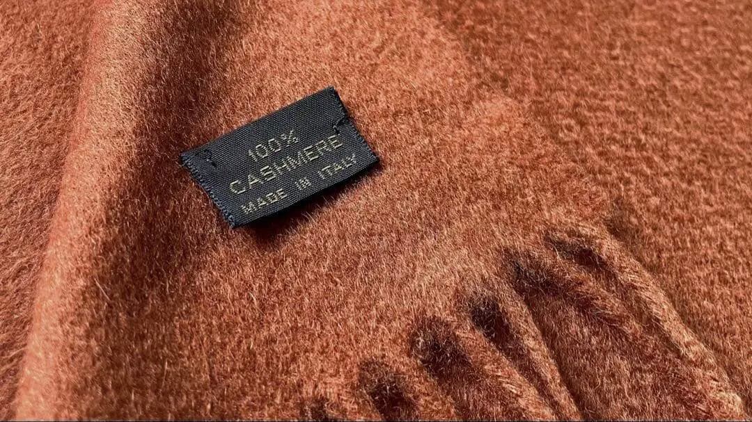 ★マドレーヌ　Ｍラサンス× ロロピアーナ カシミア100% 無地 マフラー