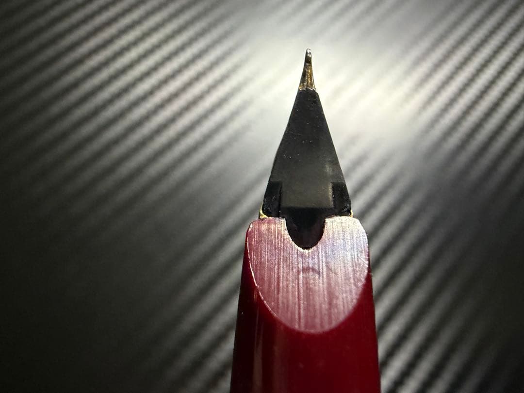 美品 モンブラン No.121 ボルドー EF 極細字 万年筆 18K