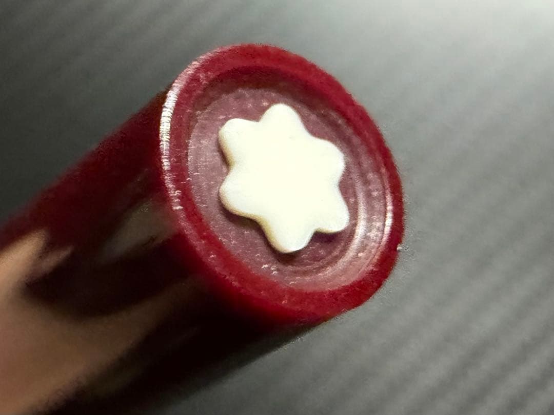 美品 モンブラン No.121 ボルドー EF 極細字 万年筆 18K