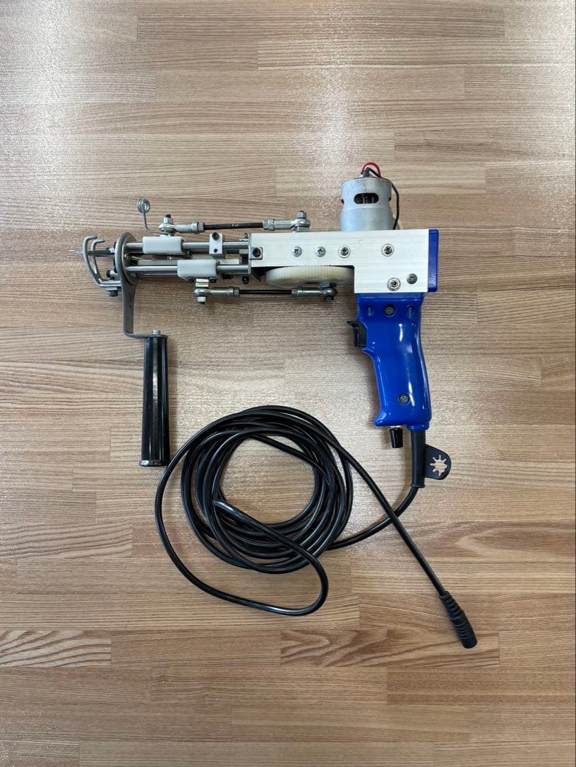 タフティングガン カットパイル ブルー/青