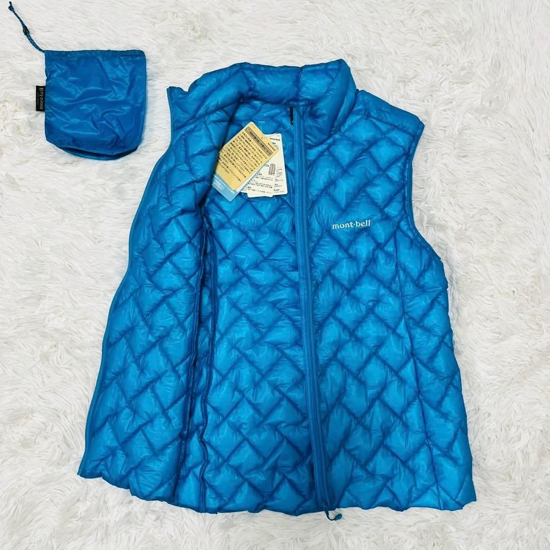 モンベル　US プラズマ1000 ダウン ベスト Women's　S ブルー
