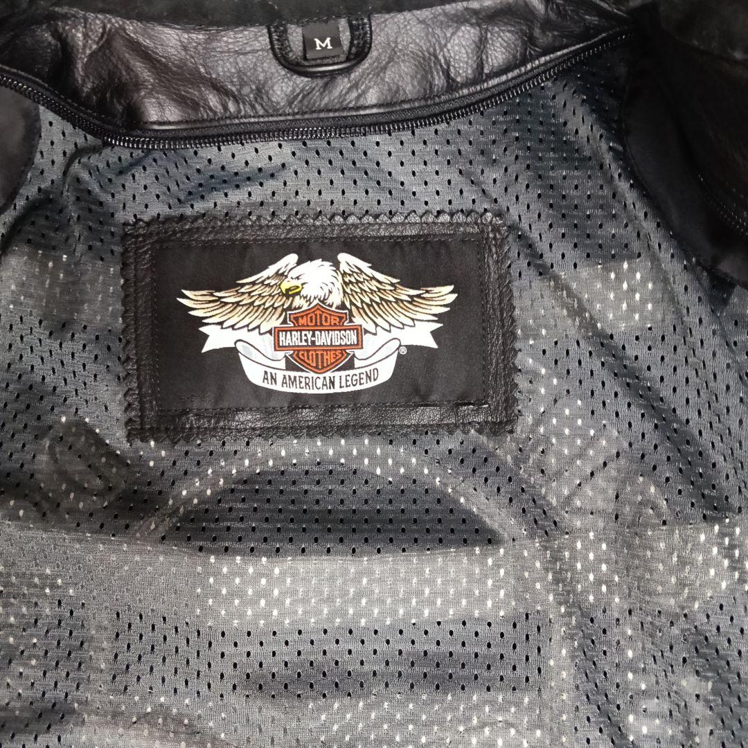 【美品】✨ハーレーダビッドソン シングルライダースジャケット ドクロ
