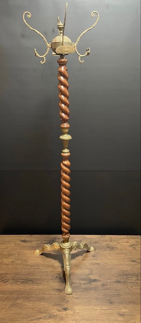 アンティーク　イタリア製　ポールハンガー　ポールスタンド　コートハンガー