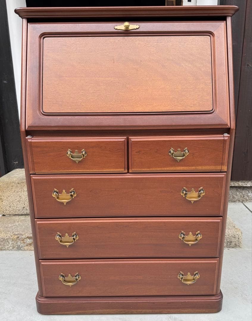 送料込 アンティーク ライティングビューロー ビューロー 机 レトロ ヨーロッパ