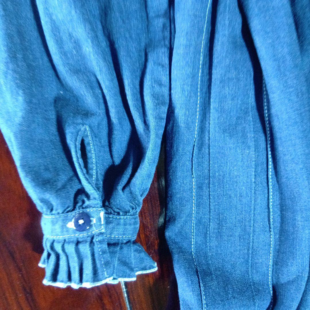 ☆ピンクハウス☆デニム フリル付きワンピース