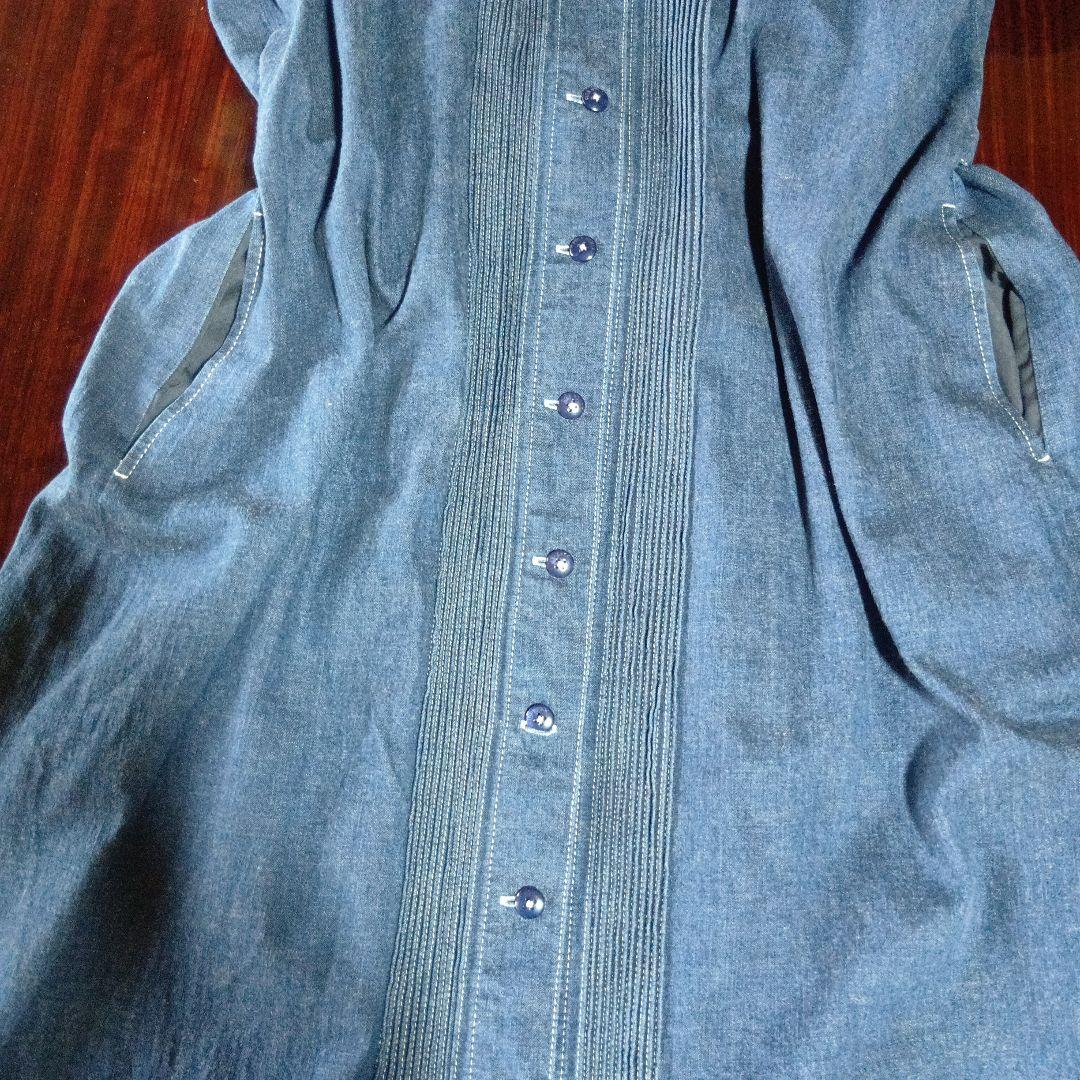 ☆ピンクハウス☆デニム フリル付きワンピース