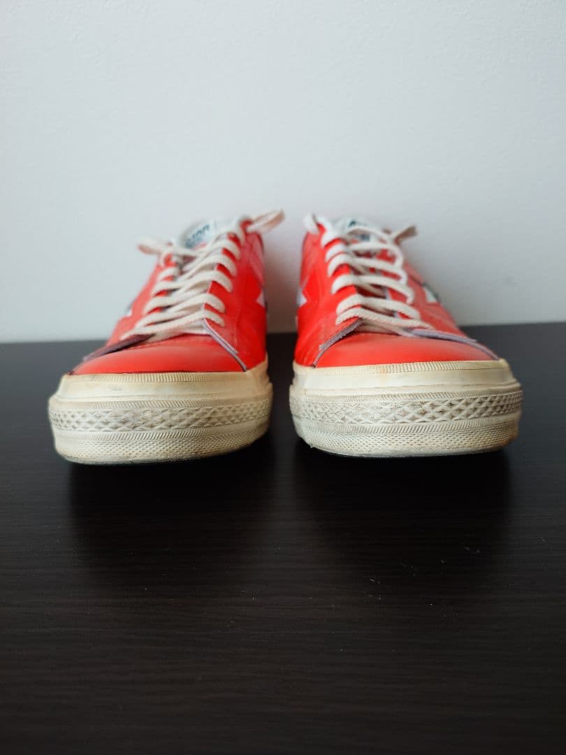 【コンバース ワンスター】 レザー 27cm オレンジ