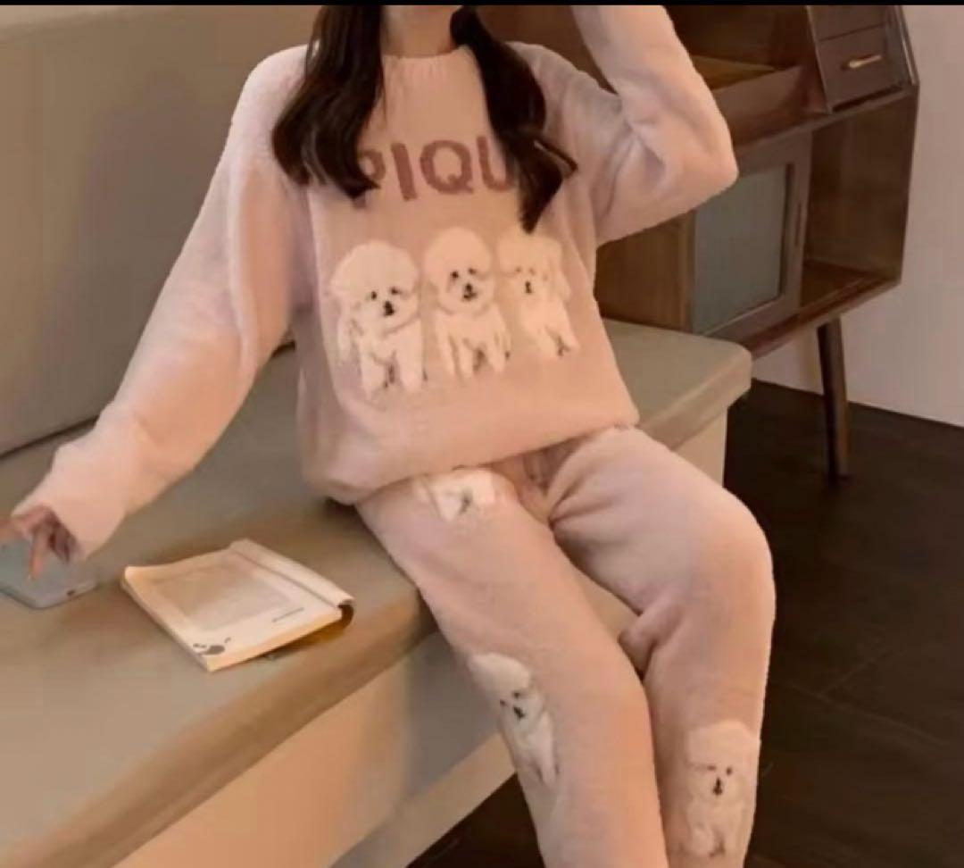 新品未使用！ジェラピケ　ビションジャガードプルオーバーホワイト　タグ付き