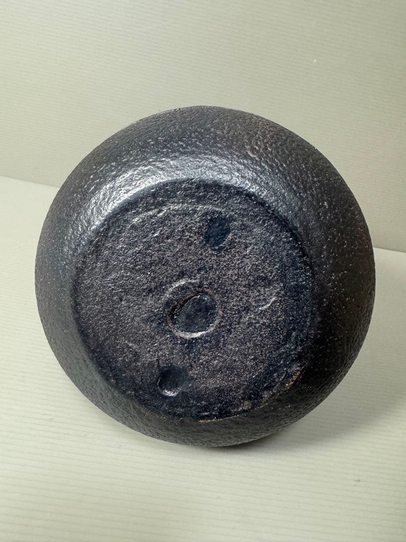 2135  龍文堂　鉄瓶　茶道具　時代物