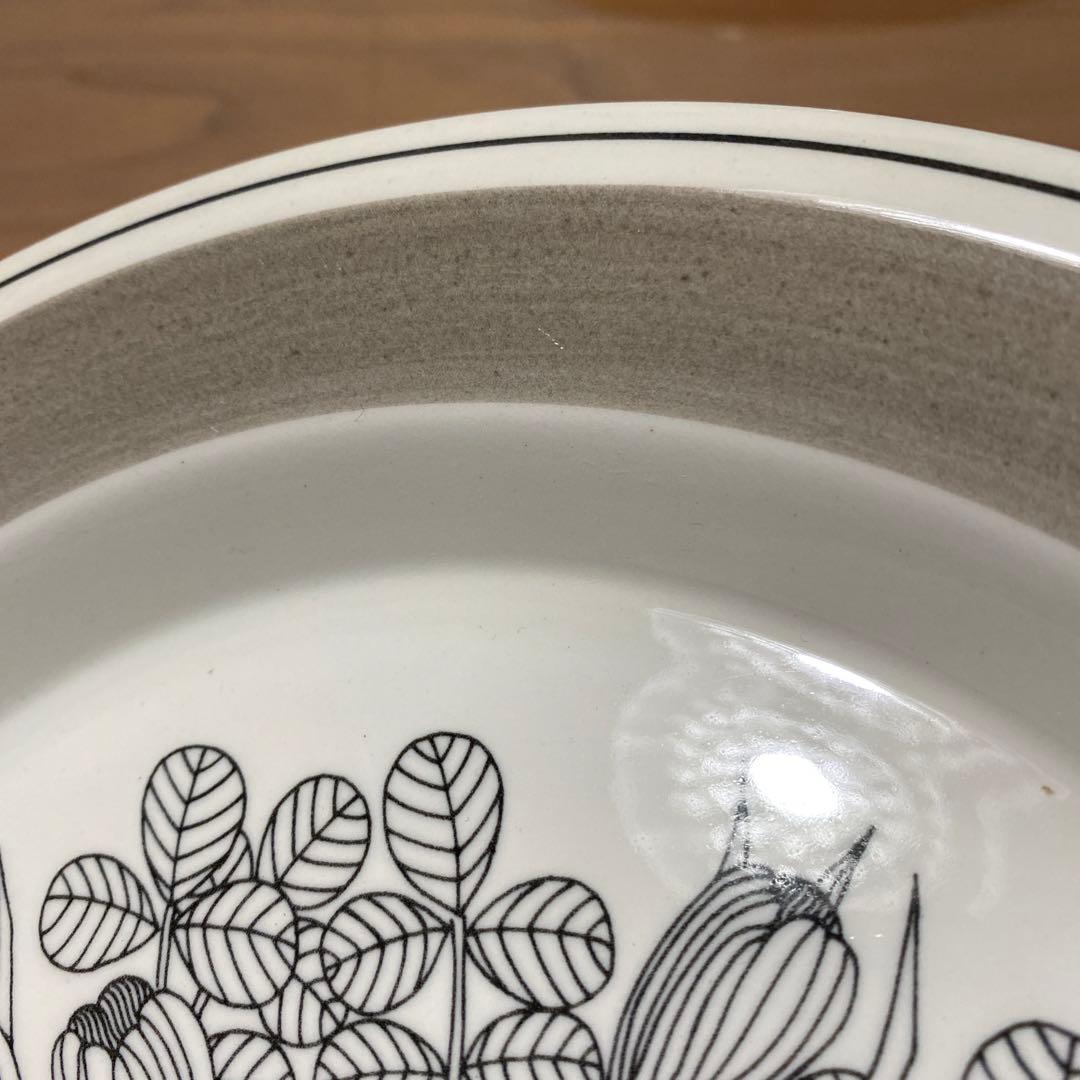 クロッカス　アラビア　グレーリム　プレート　26㎝　中皿　大皿　オリジナル　A