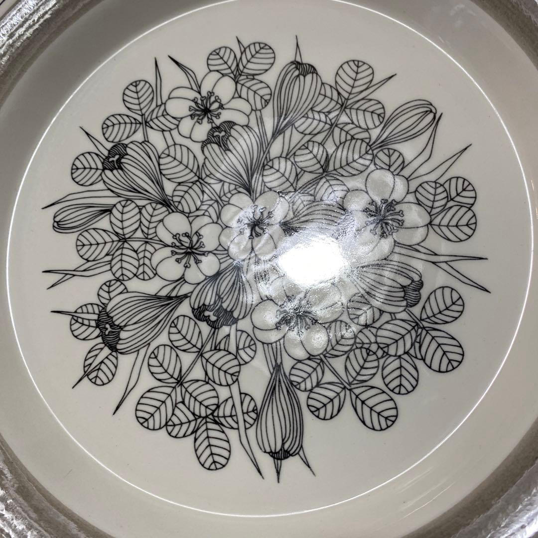 クロッカス　アラビア　グレーリム　プレート　26㎝　中皿　大皿　オリジナル　A