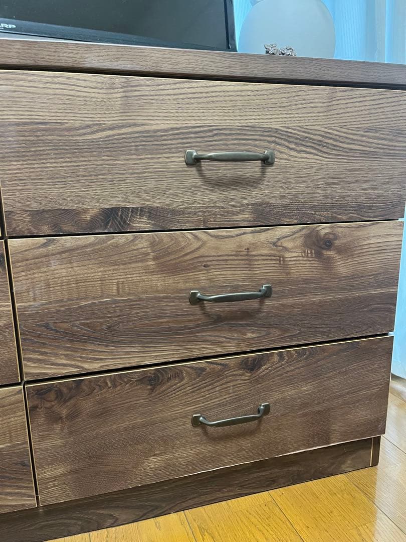 【最終値下】アンティークブラウン 木製チェスト ヴィンテージ調　大川家具