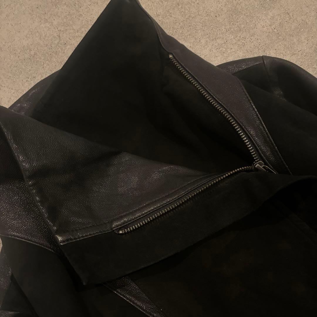 00’s archive Ekam 風 変形 レザージャケット 短丈