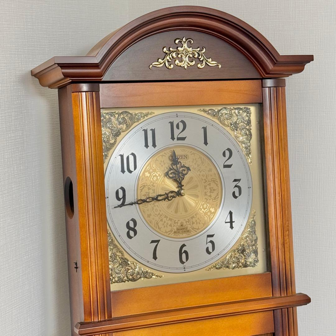 【動作確認済】シチズン CITIZEN 振り子時計 柱時計 4MJ607NC