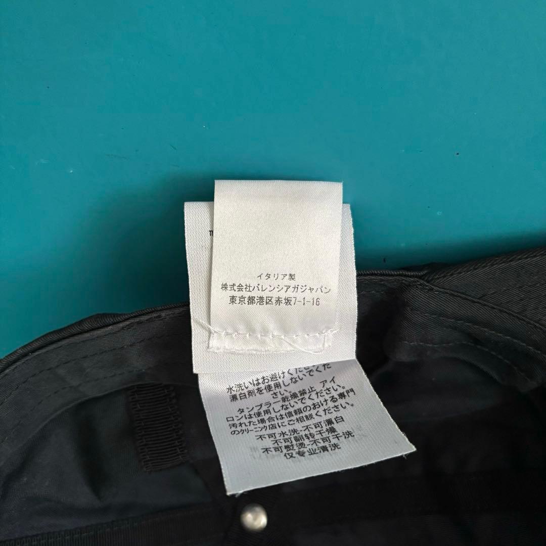 BALENCIAGAバレンシアガ　ブラック ベースボールキャップ　A18