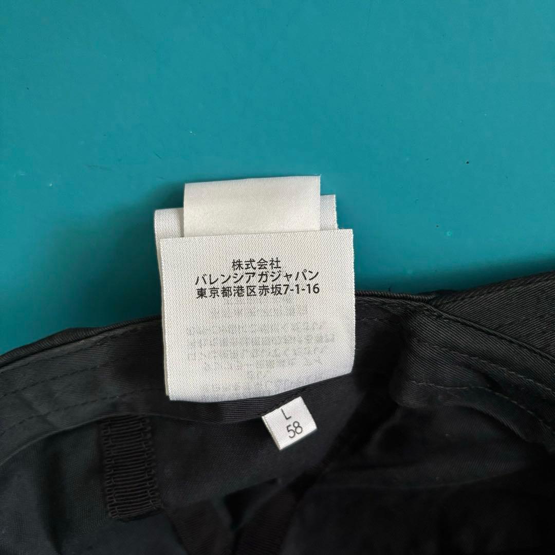 BALENCIAGAバレンシアガ　ブラック ベースボールキャップ　A18