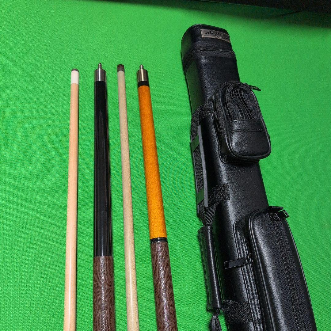 ビリヤードキュー 2本セット ケース付き