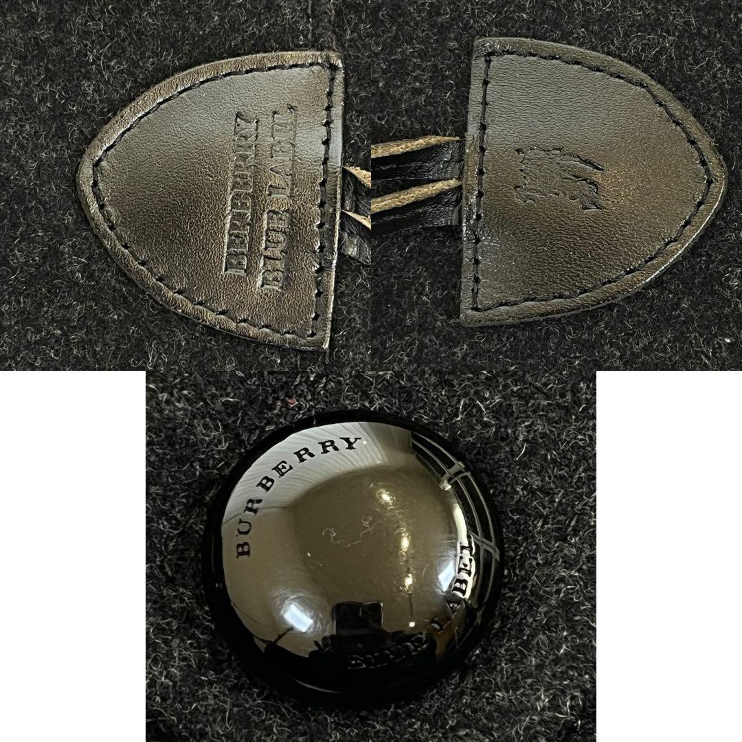 美品✨ バーバリーブルーレーベル ショート ダッフルコート ウール ノバチェック