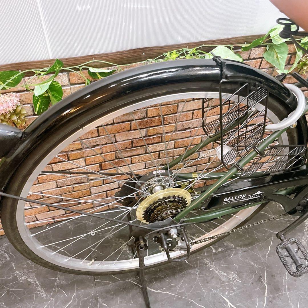 【44】一般車 ママチャリ GALLON カーキー 27インチ