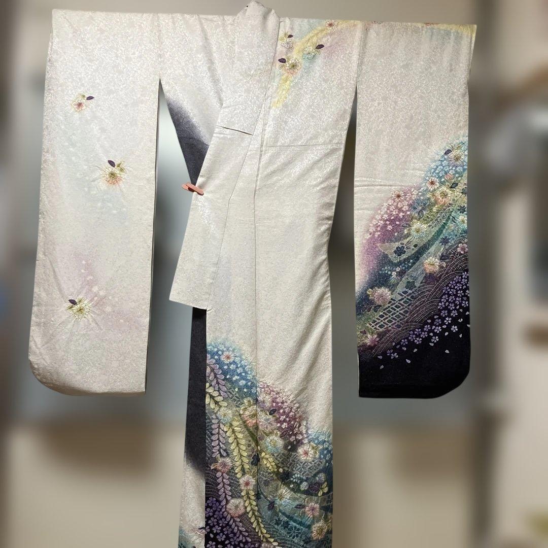 辻ヶ花　正絹　振袖