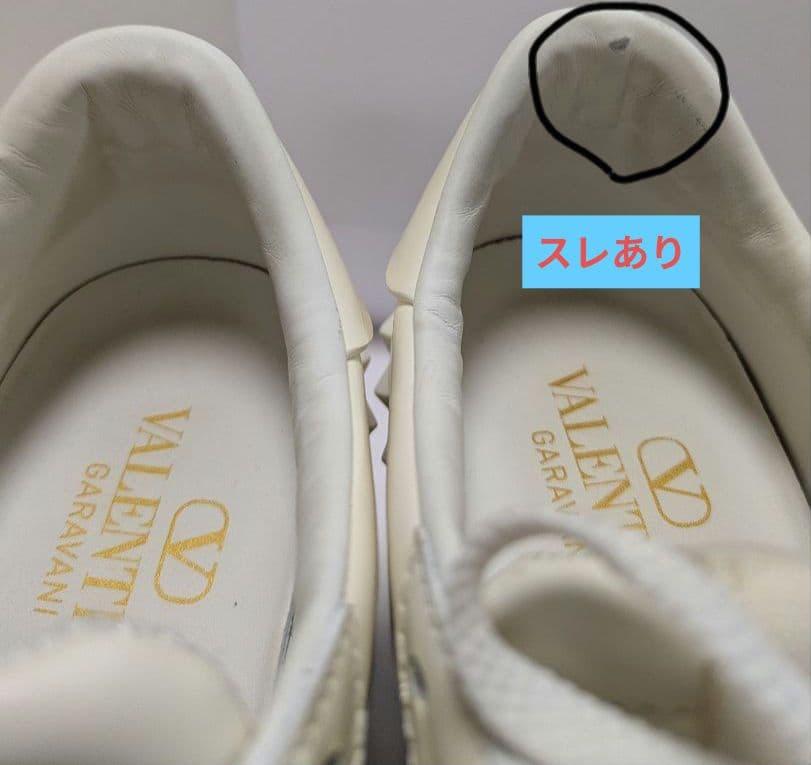 VALENTINO オープンディスコ カーフスキン ウェッジスニーカー　24cm