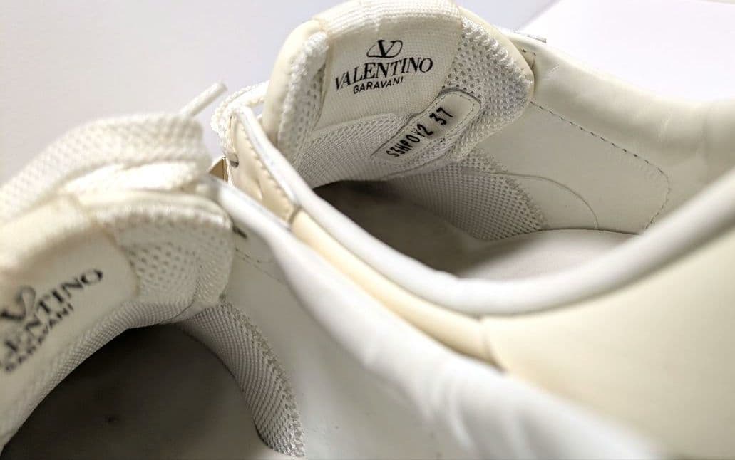 VALENTINO オープンディスコ カーフスキン ウェッジスニーカー　24cm