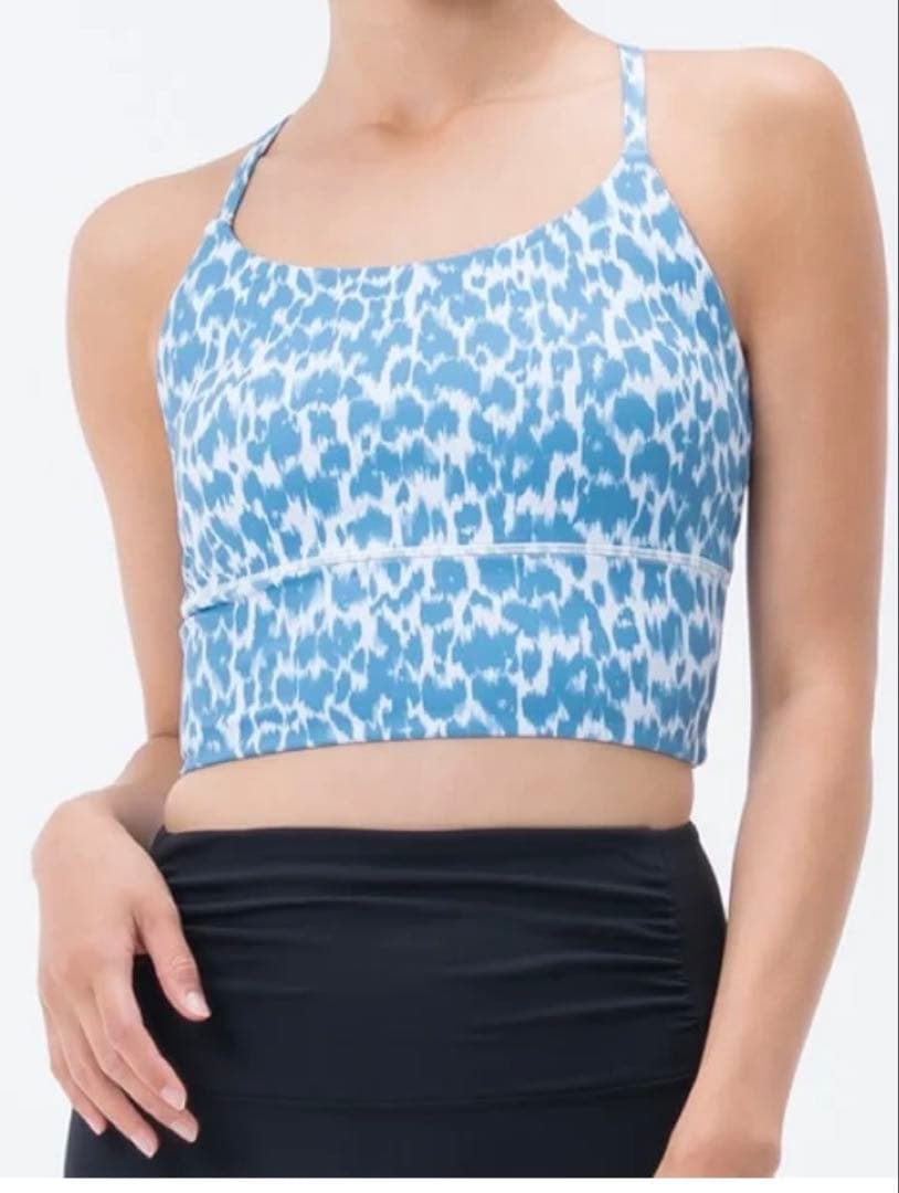 SUKALA レオパードプリントセパレートトップス M ホワイトブルーレオパード