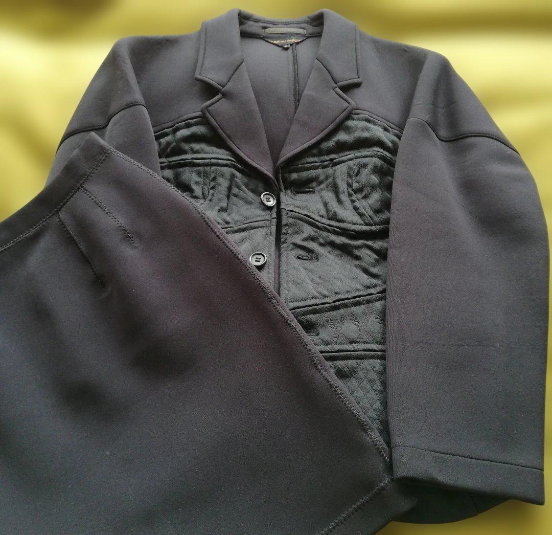 COMME des GARCONS ボンディングジャケット&スカートセットアップ