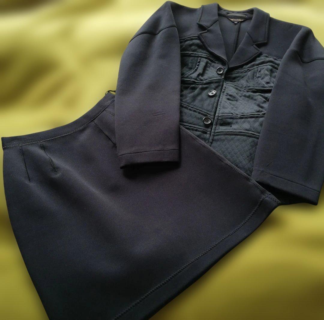 COMME des GARCONS ボンディングジャケット&スカートセットアップ