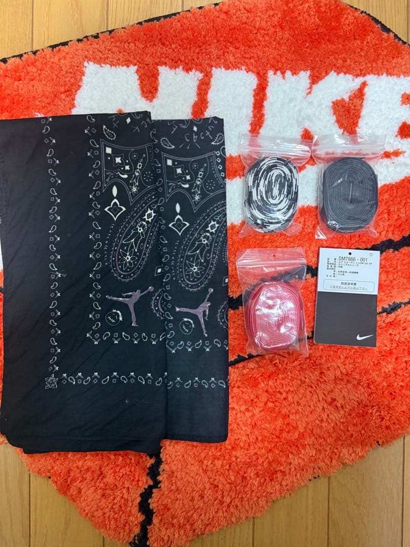 トラヴィススコット×ナイキ AJ1 LOW ブラックファントム 27.5cm