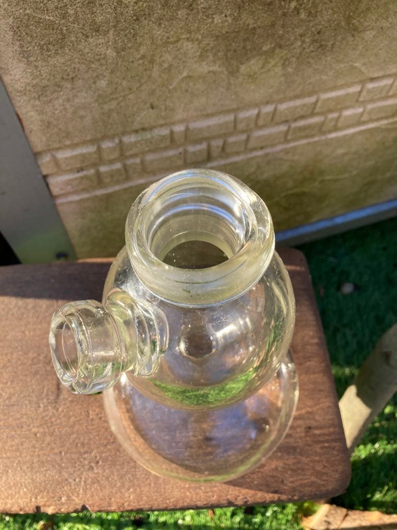 ガラス容器　昭和レトロ　理科実験道具　集気びん？