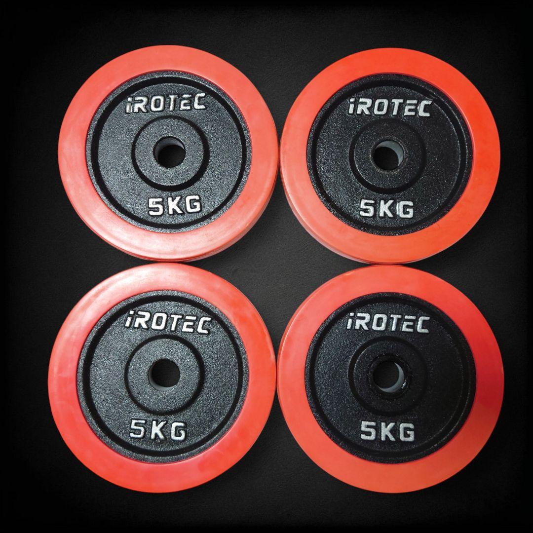 IROTEC アイロテック ラバー ダンベルプレート 5kg 4枚 合計20kg