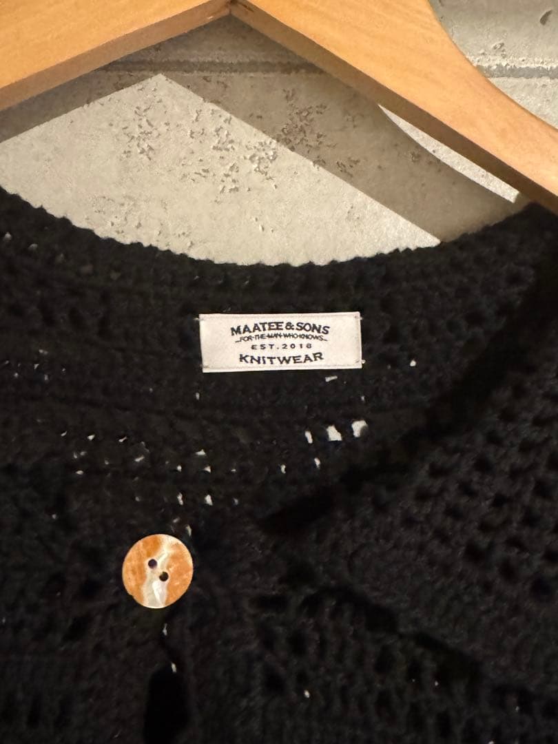 【タグ付き美品】MAATEE&SONS HAND KNIT 25ss サイズ2