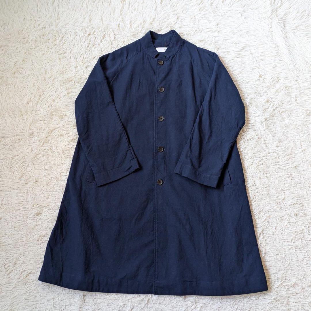 HUIS./遠州織物　306 やわらかシーチングコットンアトリエコート　Free