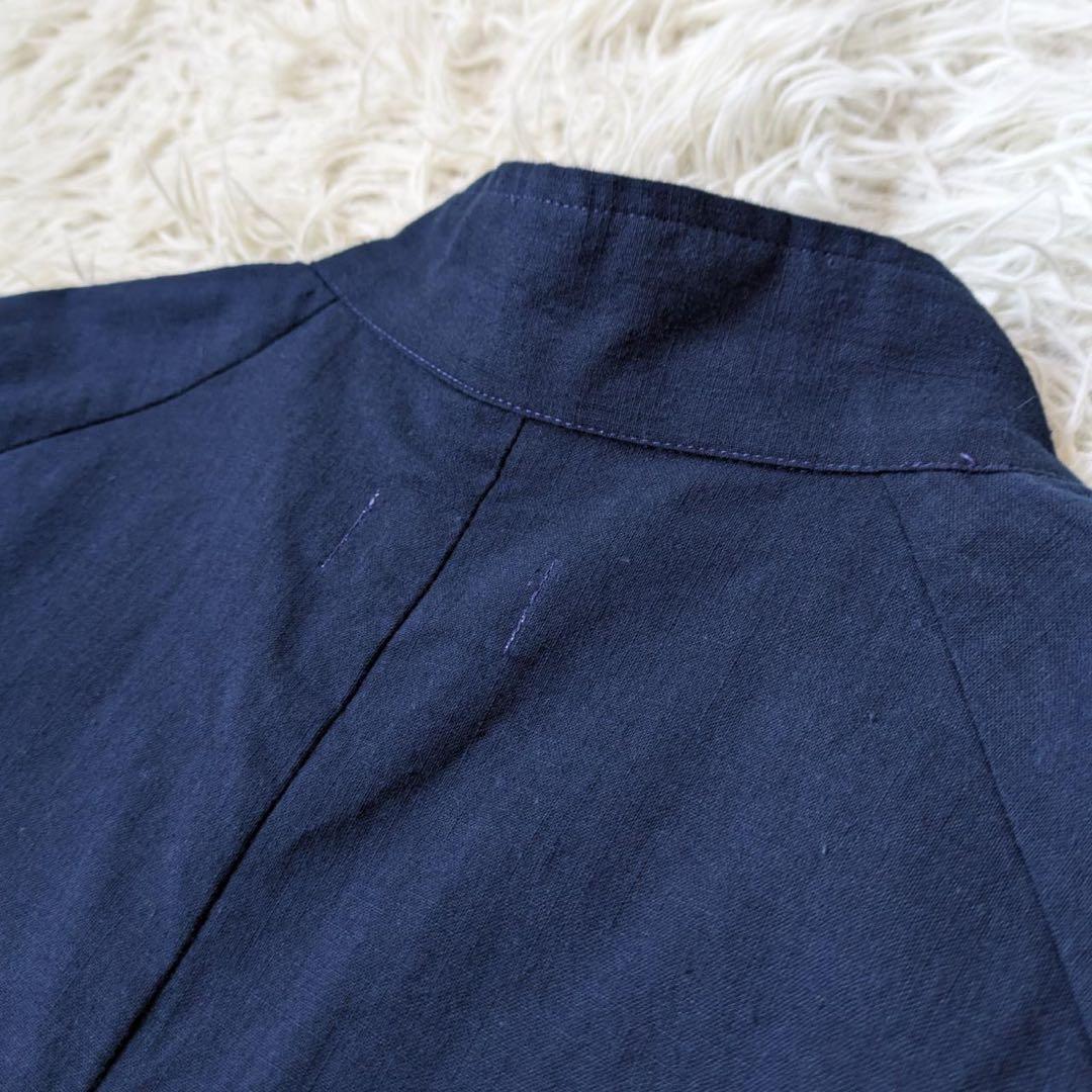 HUIS./遠州織物　306 やわらかシーチングコットンアトリエコート　Free