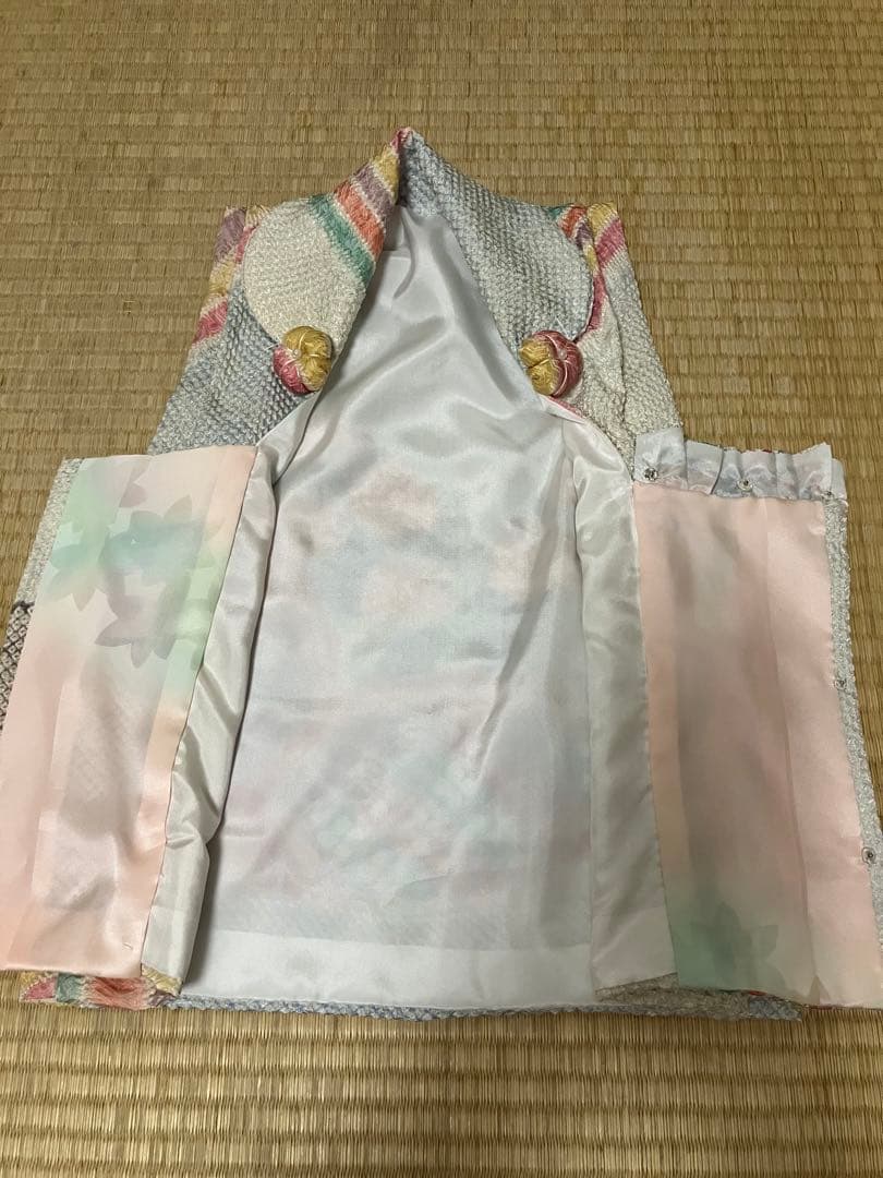 藤娘きぬたや　正絹　総絞り被布 髪飾り　A