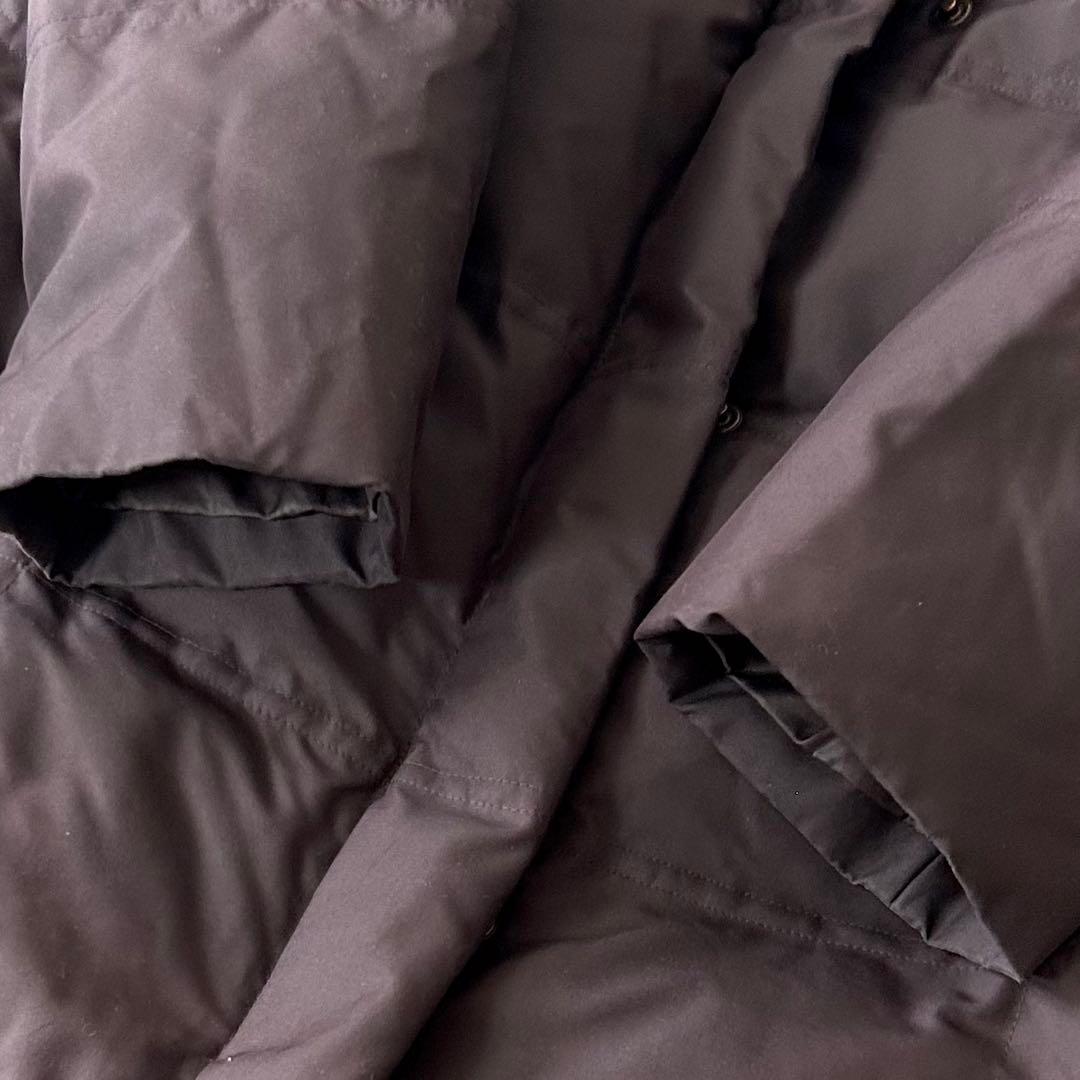 美品 セオリーリュクス ショールカラー ダウンコート ロング丈 ブラウン 38