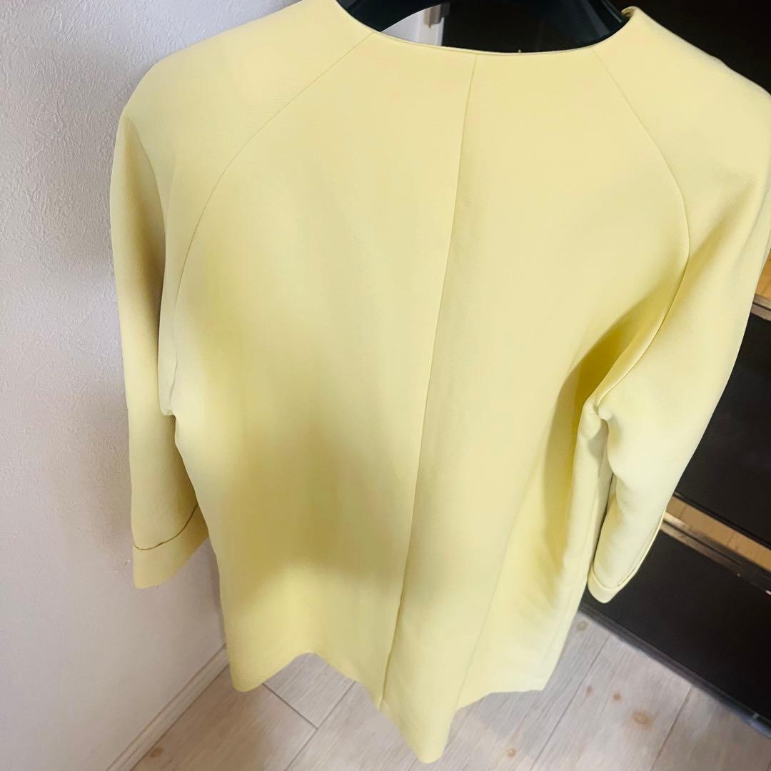 新品☆UNTITLEDドライエアクロスノーカラーコート/アナイ、セオリー、23区