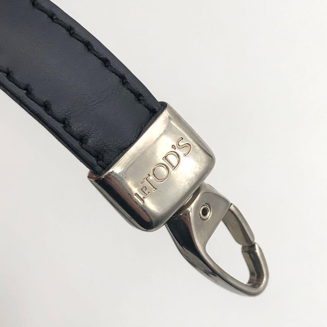 R トッズ　TOD'S ブラック レザートートバッグ バッグ　レディース