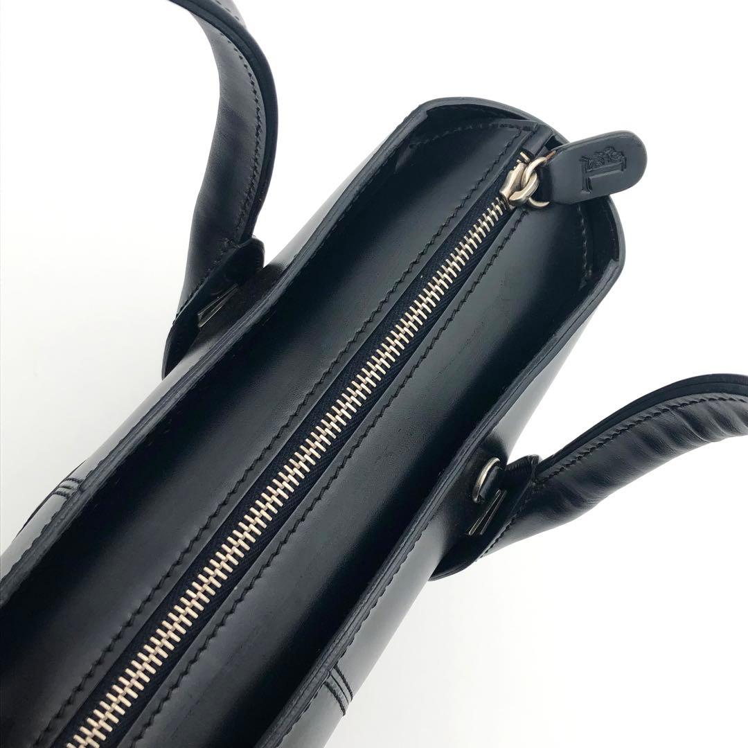 R トッズ　TOD'S ブラック レザートートバッグ バッグ　レディース