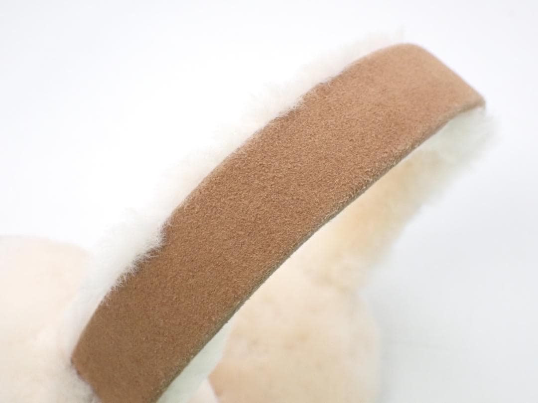 美品 UGG アグ イヤーマフ シープスキン チェスナット ブラウン