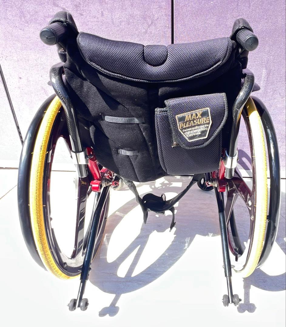 マツナガ マックスプレジャー 車椅子 3スポーク カーボン ホイ