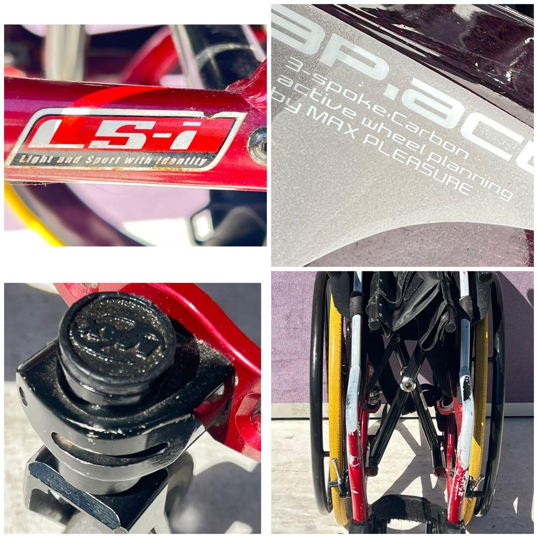 マツナガ マックスプレジャー 車椅子 3スポーク カーボン ホイ