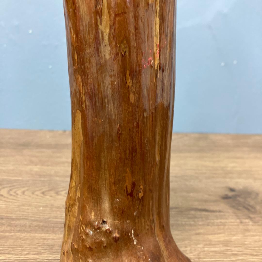 4F 昭和レトロ 希少 伝統工芸品 木彫りこけし 銘入り 三陸 2009年作