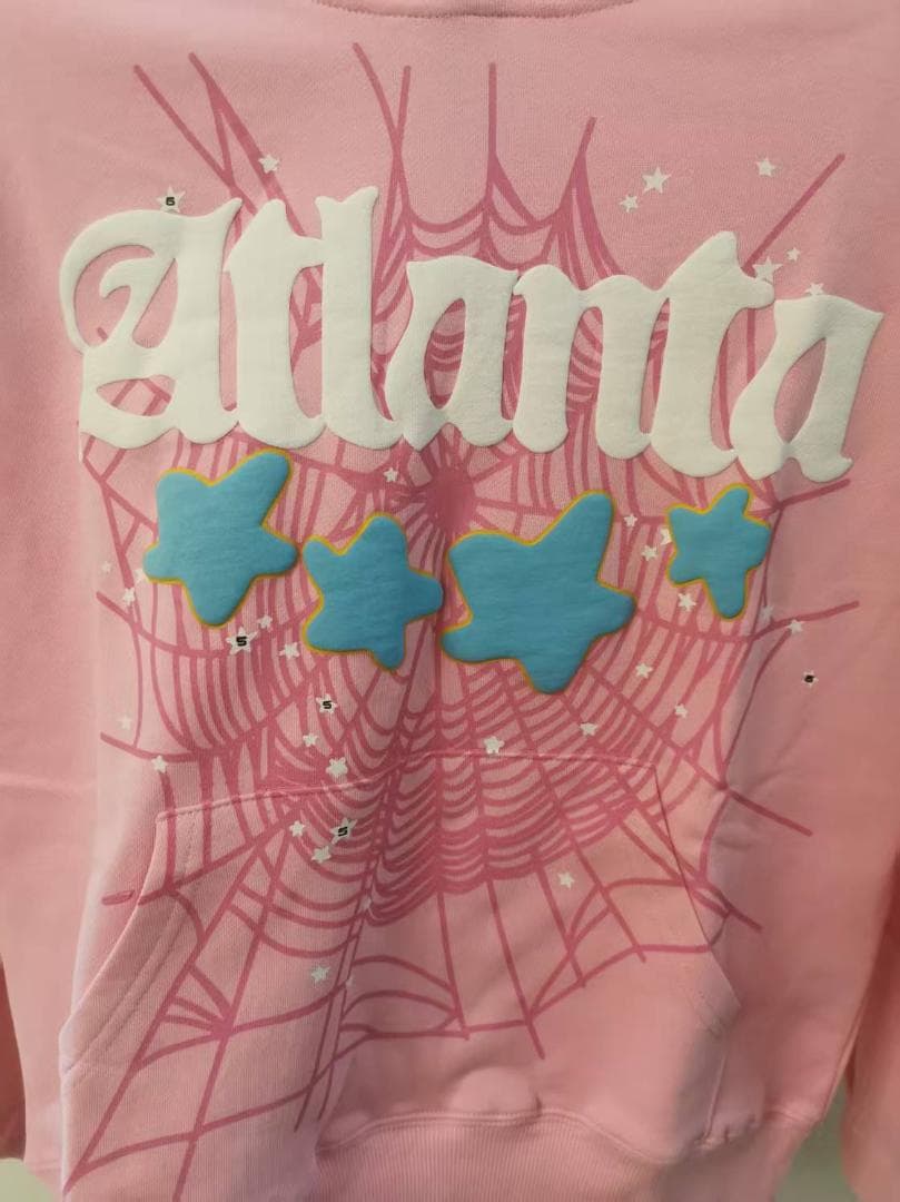 sp5der Atlanta ピンク パーカー