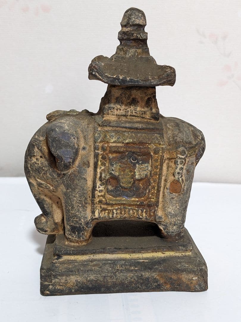 ♦琉球焼 象 副葬品発掘品 琉球王国 幕末〜明治時代 珍物珍品 古美術品骨董品