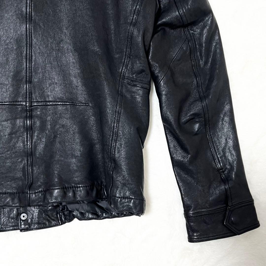 【Qp】ナノユニバース✨️ライダース　シングル　山羊革　ゴートレザー　ＸＬ