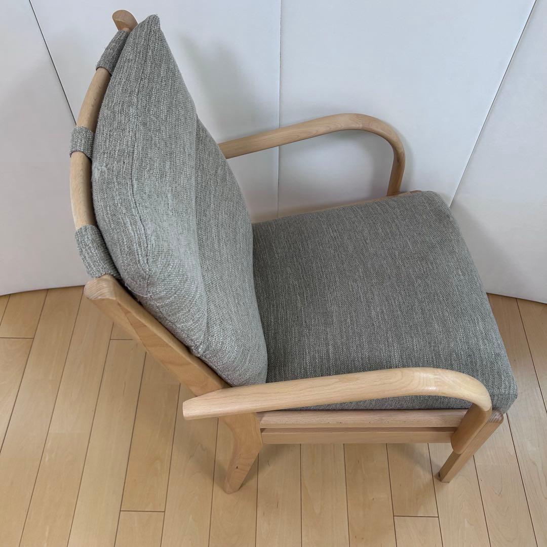 ニトリ Nコレクション C-27M 肘付き　天然木　アームチェア　ビーチ