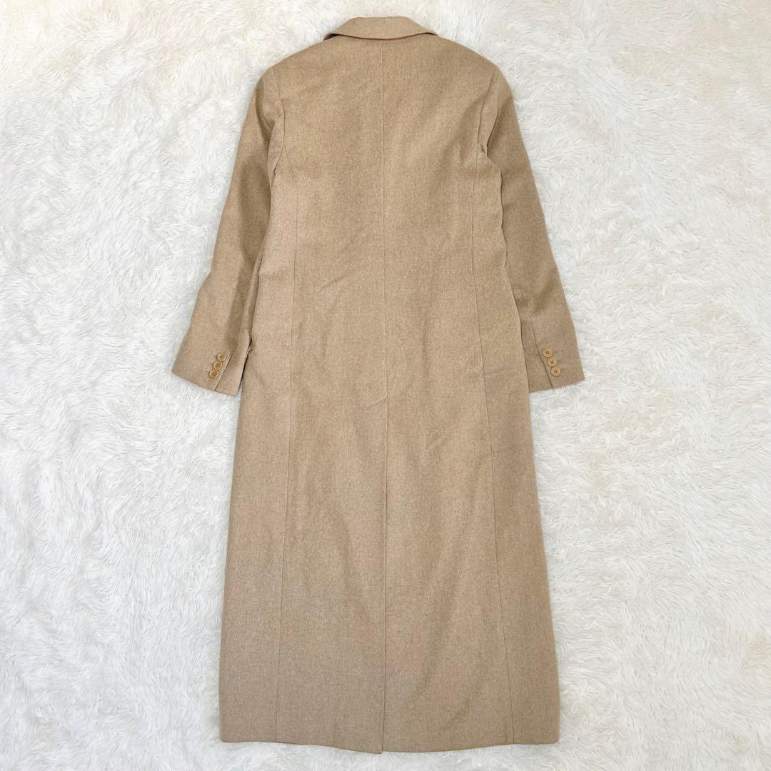 マックスマーラ 銀タグ ロングチェスターコート ベージュ マキシ丈 42